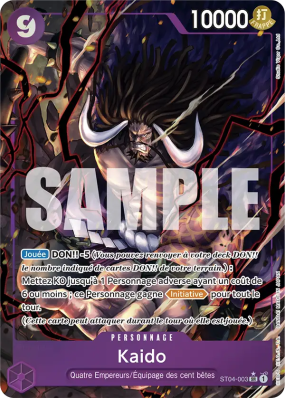 Carte One Piece Kaido ST04-003 SR ALT ART PRB01