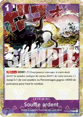 Carte One Piece Souffle ardent ST04-016 C JOLLY ROGER FOIL PRB01