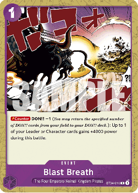 Carte One Piece Souffle ardent ST04-016 C PRB01
