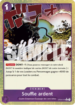 Carte One Piece Souffle ardent ST04-016 C ALT ART PRB01