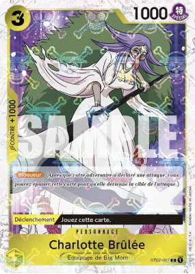 Carte One Piece Charlotte Brûlée ST07-007 C JOLLY ROGER FOIL PRB01