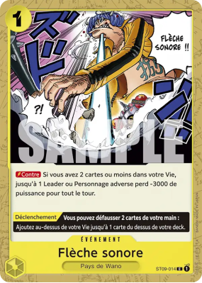 Carte One Piece Flèche sonore ST09-014 C PRB01