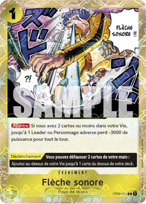 Carte One Piece Flèche sonore ST09-014 C JOLLY ROGER FOIL PRB01