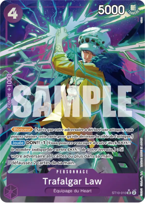 Carte One Piece Trafalgar Law ST10-010 SR ALT ART PRB01