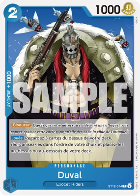 Carte One Piece Duval ST12-014 C PRB01