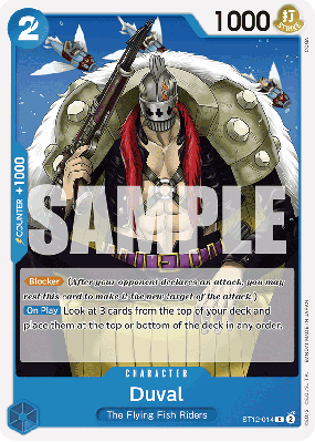 Carte One Piece Duval ST12-014 C PRB01