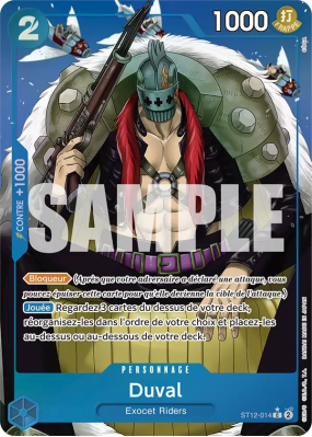 Carte One Piece Duval ST12-014 C ALT ART PRB01
