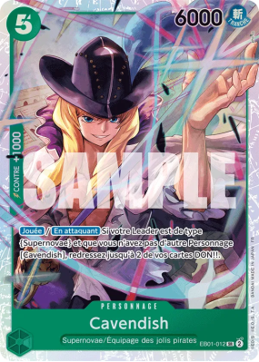 Carte One Piece Cavendish EB01-012 SR PRB02