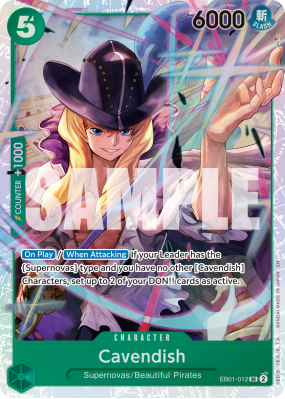 Carte One Piece Cavendish EB01-012 SR PRB02