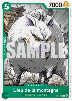 Carte One Piece Dieu de la montagne EB01-018 C PRB02