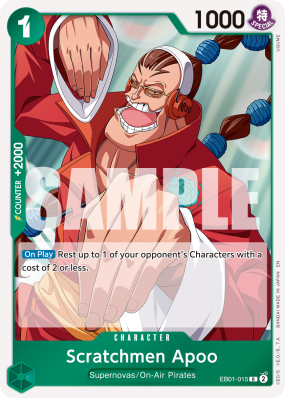Carte One Piece Scratchmen Apoo EB01-015 R PRB02