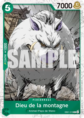 Carte One Piece Dieu de la montagne EB01-018 C FOIL PRB02