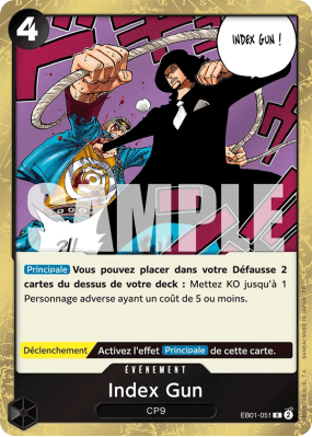 Carte One Piece Index Gun EB01-051 R PRB02