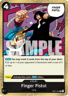 Carte One Piece Index Gun EB01-051 R PRB02