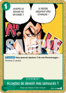 Carte One Piece Acceptez de devenir mes samouraïs !! OP01-055 C PRB02