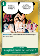 Carte One Piece Acceptez de devenir mes samouraïs !! OP01-055 C FOIL PRB02