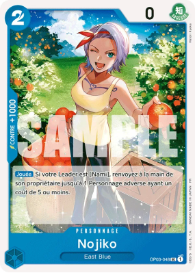 Carte One Piece Nojiko OP03-048 UC PRB02