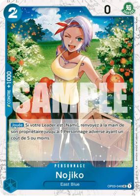 Carte One Piece Nojiko OP03-048 UC FOIL PRB02