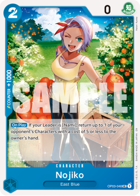 Carte One Piece Nojiko OP03-048 UC PRB02