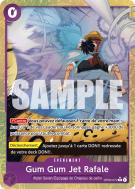 Carte One Piece Gum Gum Jet Rafale OP03-072 R ALT ART PRB02