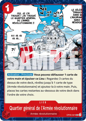 Carte One Piece Quartier général de l'Armée révolutionnaire OP05-021 UC PRB02