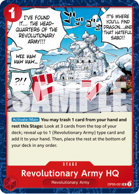 Carte One Piece Quartier général de l'Armée révolutionnaire OP05-021 UC PRB02
