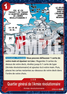 Carte One Piece Quartier général de l'Armée révolutionnaire OP05-021 UC FOIL PRB02