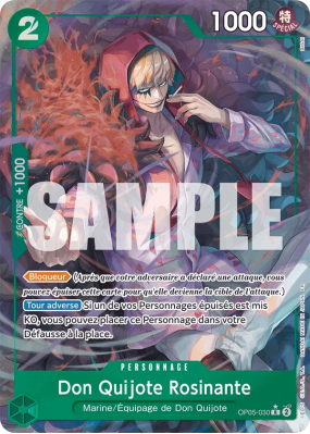 Carte One Piece Don Quijote Rosinante OP05-030 R ALT ART PRB02
