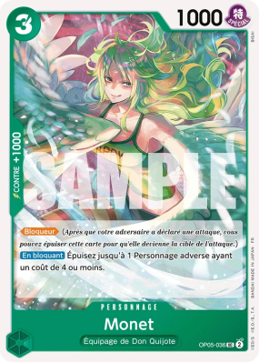 Carte One Piece Monet OP05-036 UC PRB02