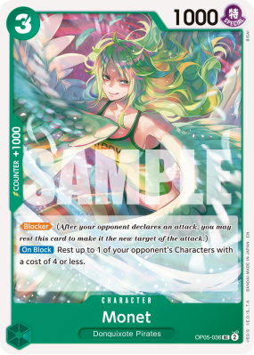Carte One Piece Monet OP05-036 UC PRB02