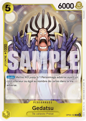 Carte One Piece Gedatsu OP05-102 R PRB02