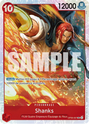 Carte One Piece Shanks OP06-007 SR PRB02