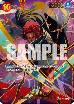 Carte One Piece Shanks OP06-007 SP CARD PRB02