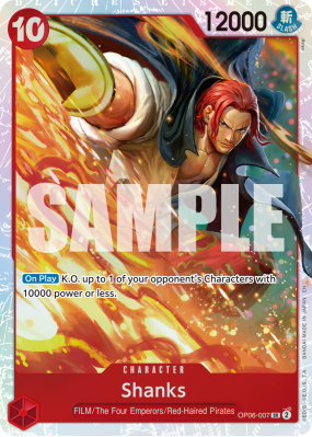 Carte One Piece Shanks OP06-007 SR PRB02