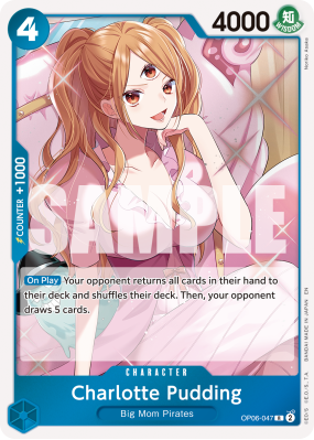 Carte One Piece Charlotte Pudding OP06-047 R PRB02