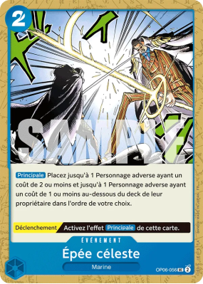 Carte One Piece Épée céleste OP06-056 UC PRB02