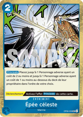 Carte One Piece Épée céleste OP06-056 UC FOIL PRB02