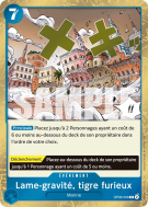 Carte One Piece Lame-gravité, tigre furieux OP06-058 R PRB02