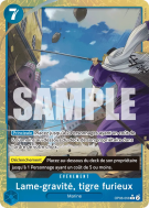 Carte One Piece Lame-gravité, tigre furieux OP06-058 R ALT ART PRB02