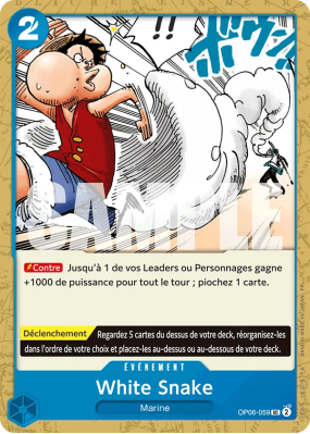 Carte One Piece White Snake OP06-059 UC PRB02