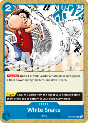 Carte One Piece White Snake OP06-059 UC PRB02