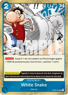 Carte One Piece White Snake OP06-059 UC FOIL PRB02