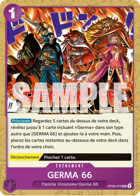 Carte One Piece GERMA 66 OP06-078 UC PRB02