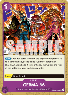 Carte One Piece GERMA 66 OP06-078 UC PRB02