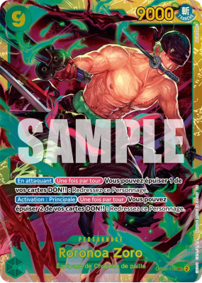Carte One Piece Roronoa Zoro OP06-118 SEC PRB02