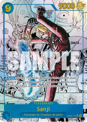 Carte One Piece Sanji OP06-119 SEC ALT ART PRB02