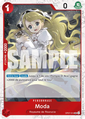 Carte One Piece Moda OP07-014 UC FOIL PRB02