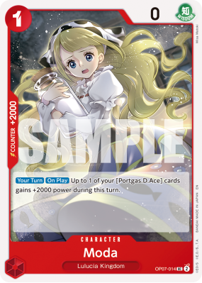 Carte One Piece Moda OP07-014 UC PRB02