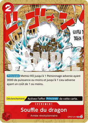 Carte One Piece Souffle du dragon OP07-017 UC PRB02