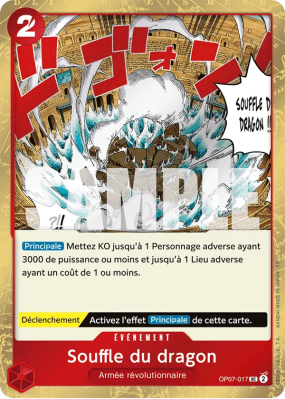 Carte One Piece Souffle du dragon OP07-017 UC FOIL PRB02